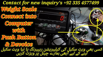 Weight Scale Data Save in Computer through Push Button by Care International Scale