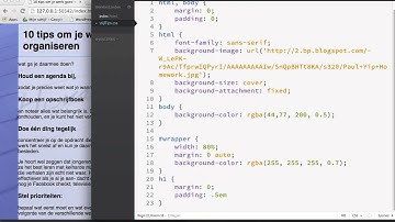 layout met CSS stap 4: header vormgeven
