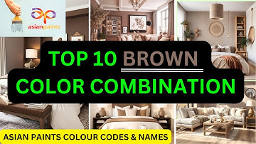 Best Brown Paint Colors for Every Room with Color Code | Asian paints BROWN colour combination