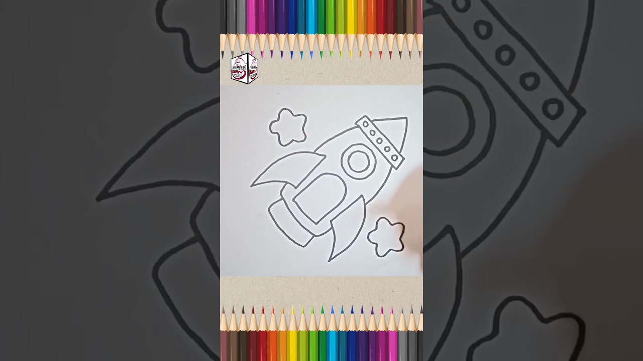 how to draw rocket for kids|rocket drawing colour|coloring drawing|easy drawing for kids|drawing|