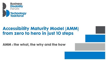 Accessibility Maturity Model (AMM) from zero to hero in just 10 steps
