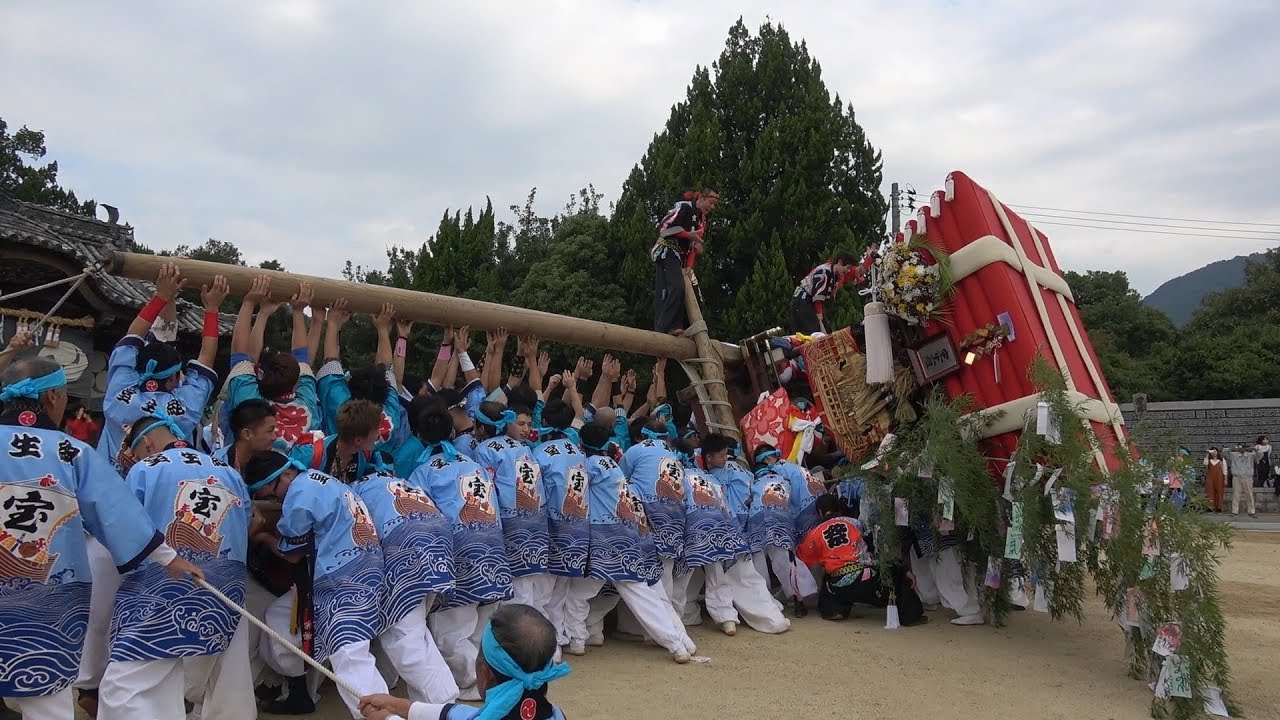 2018.10.16 小豆島 亀山八幡宮 秋祭り 太鼓台 宮入り   香川県小豆島町 池田