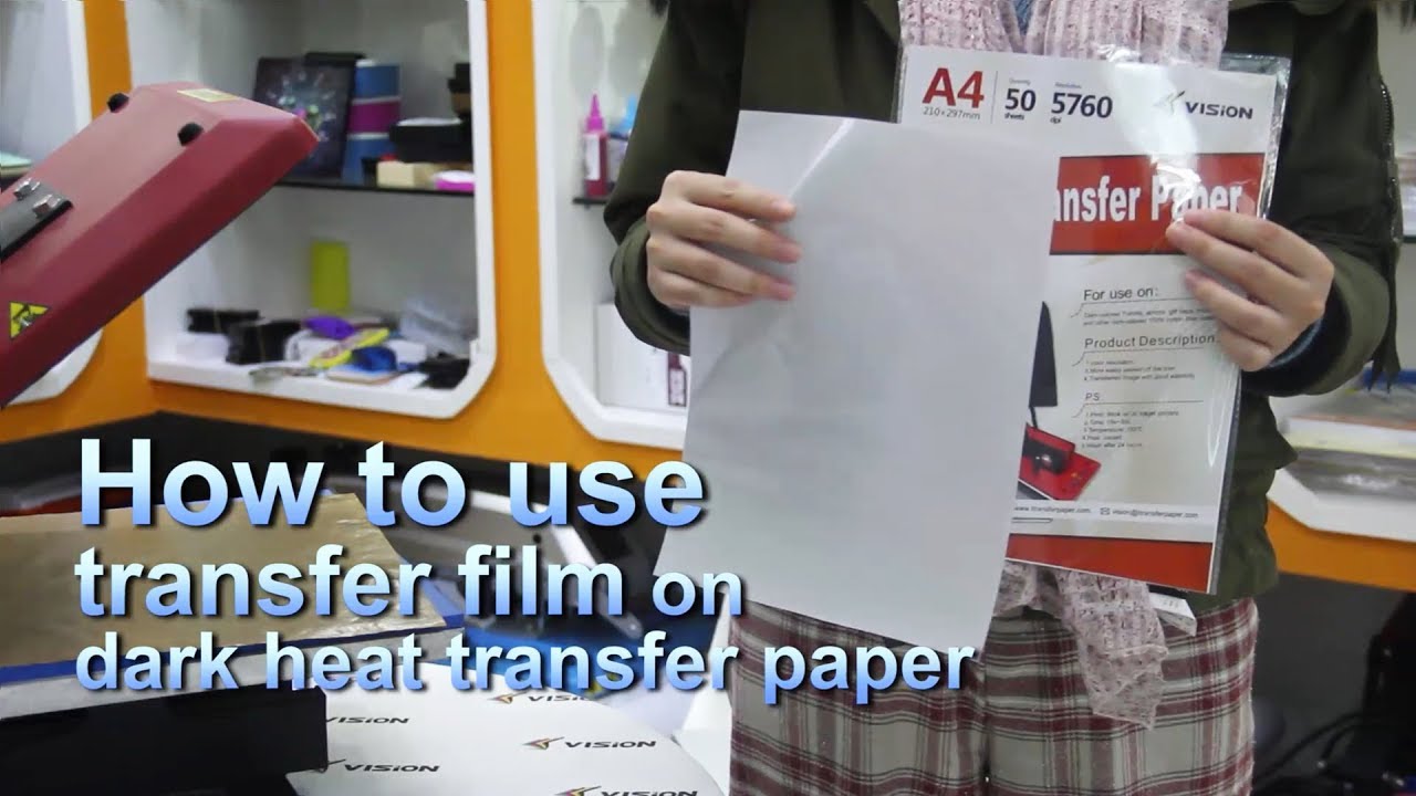 how to use vision inkjet dark heat transfer paper with transfer
