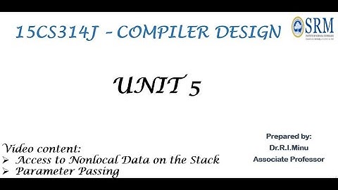 Access to Nonlocal Data on the Stack