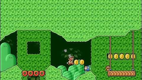 Super Mario Bros X. (SMBX) - Custom Level - Grassland Trees