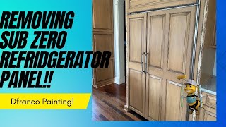 Removing sub zero refrigerator panel