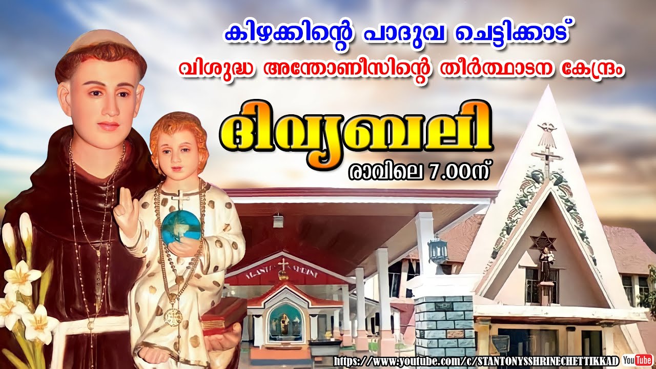 14 MAY 2025  ||  ദിവ്യബലി ||  ST. ANTONYS SHRINE CHETTIKKAD