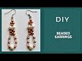 Easy earrings idea. How to make handmade earrings in no time at home