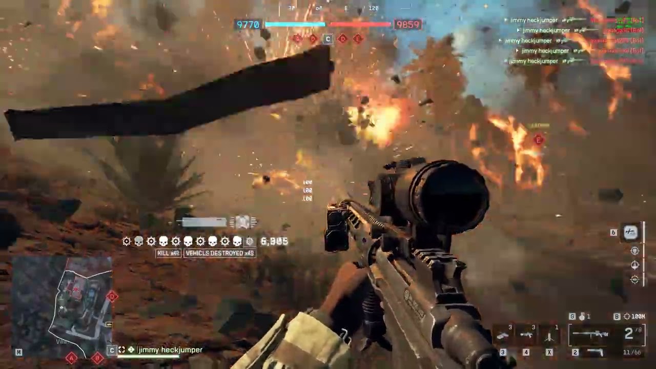 Battlefield 6 - 58 car explosion chain reaction