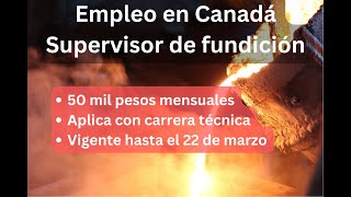 Empleo en Canadá - Supervisor de fundición