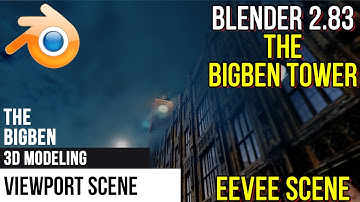 Blender "BigBen Tower" 3D Modeling #Bigben #blender #cgart #eeveerender