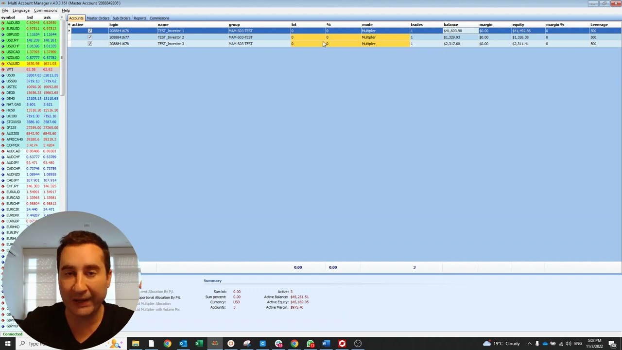 Conta MAM Tickmill - Como o Trader deve fazer para fechar a posição de 1 cliente somente?