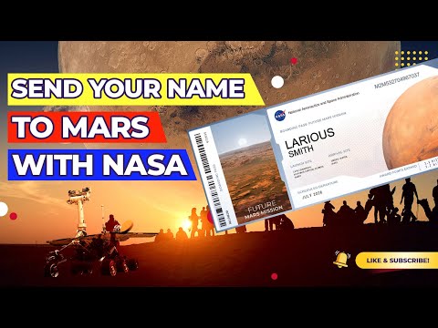 ناسا کے ساتھ مفت میں اپنا نام مریخ پر کیسے بھیجیں۔