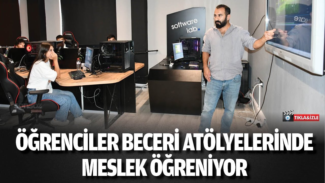 &Ouml;ğrenciler beceri at&ouml;lyelerinde meslek &ouml;ğreniyor