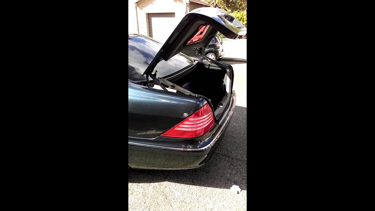 Malle Coffre Mercedes W220 Youtube