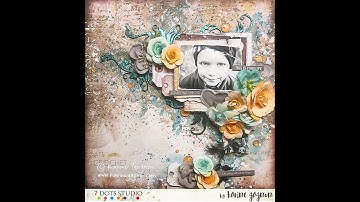 Mixedmedia layout - Scrapbooking Tutorial - "Someone Special" by Karine Gagnon