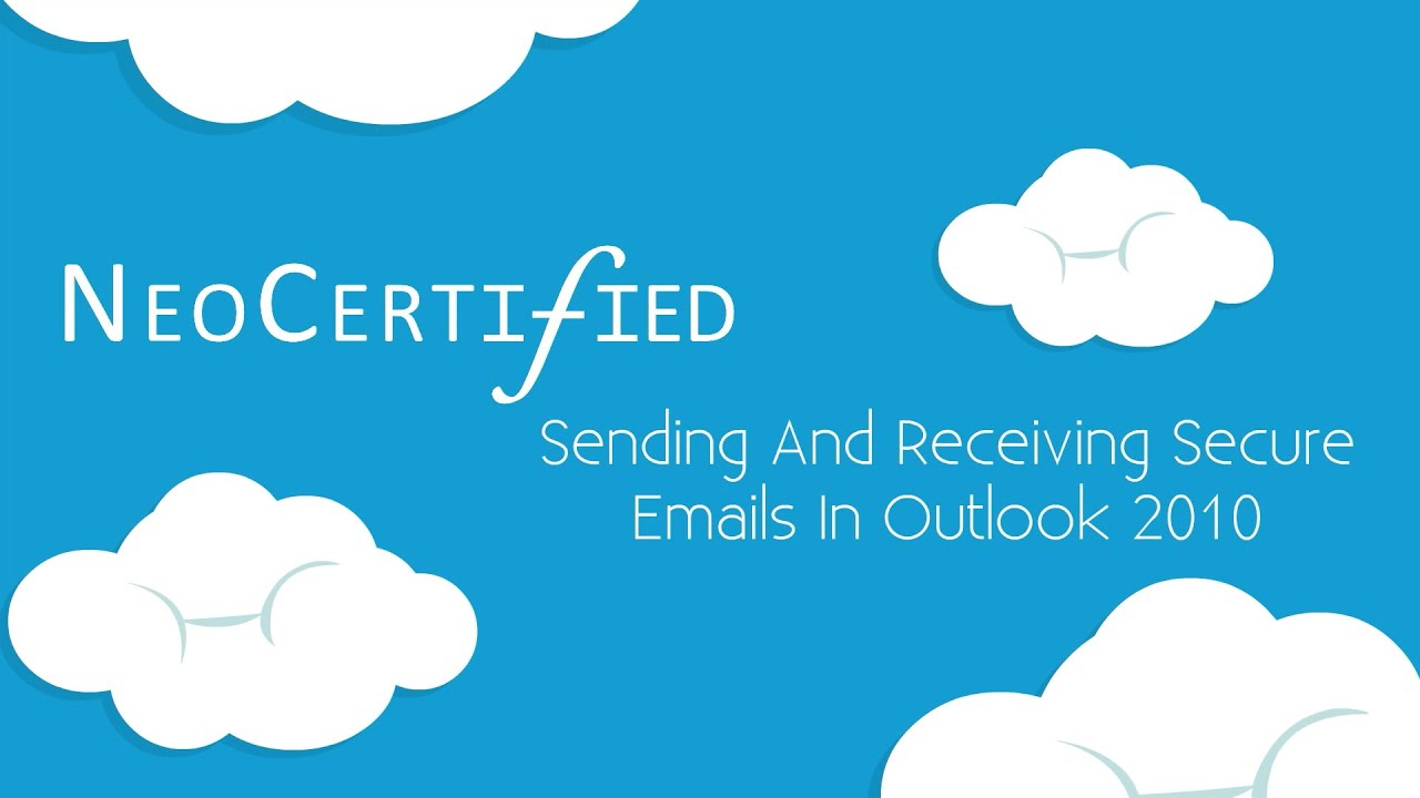 How To Send Secure Email In Outlook 2010 YouTube