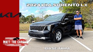 2024 Kia Sorento LX. A well equipped entry level 3 row SUV. Review and test drive.