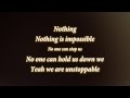 Miniature de la vidéo de la chanson Nothing Is Impossible