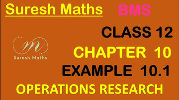 EXAMPLE 10.1 CLASS 12 BUSINESS MATHS AND STATISTICS - CH 10 - NORTH WEST CORNER RULE - Suresh Maths