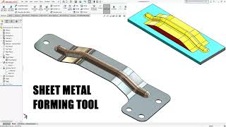 Sheet Metal  Forming Tool 2 | Solidworks Tutorials