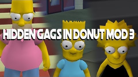 The Simpsons Hit & Run - All Donut Mod 3 HIDDEN Gags