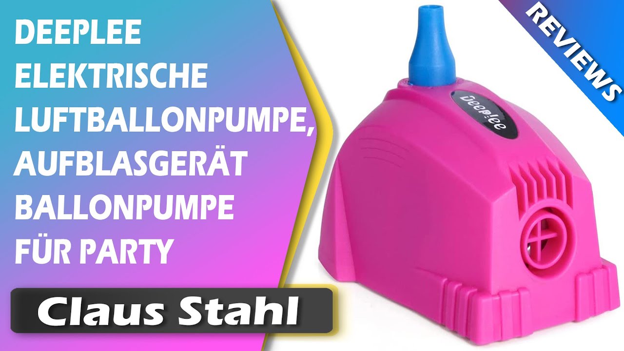 Deeplee Elektrische Luftballonpumpe,Aufblasgerät Ballonpumpe für Party 