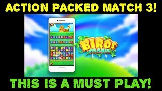 Birds Mania Match 3 (mobile) ACTION PACKED GAME! JUST GAMEPLAY screenshot 4