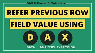 refer to previous row in power bi using dax | calculate previous row using dax