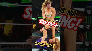 RONDA ROUSEY Destroyed! 💪 NIA JAX Wwe Full Highlights| #shorts #wwe #wweraw #ytshorts #trending #aew