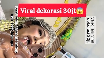 VIRAL DEKORASI PELAMINAN 30JT TIDAK SESUAI HARAPAN PENGANTIN 😱 #viralvideo #pengantin #wedding #fyp