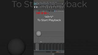 Start & Stop Playback in Maya | Quick Animation Tip #shorts