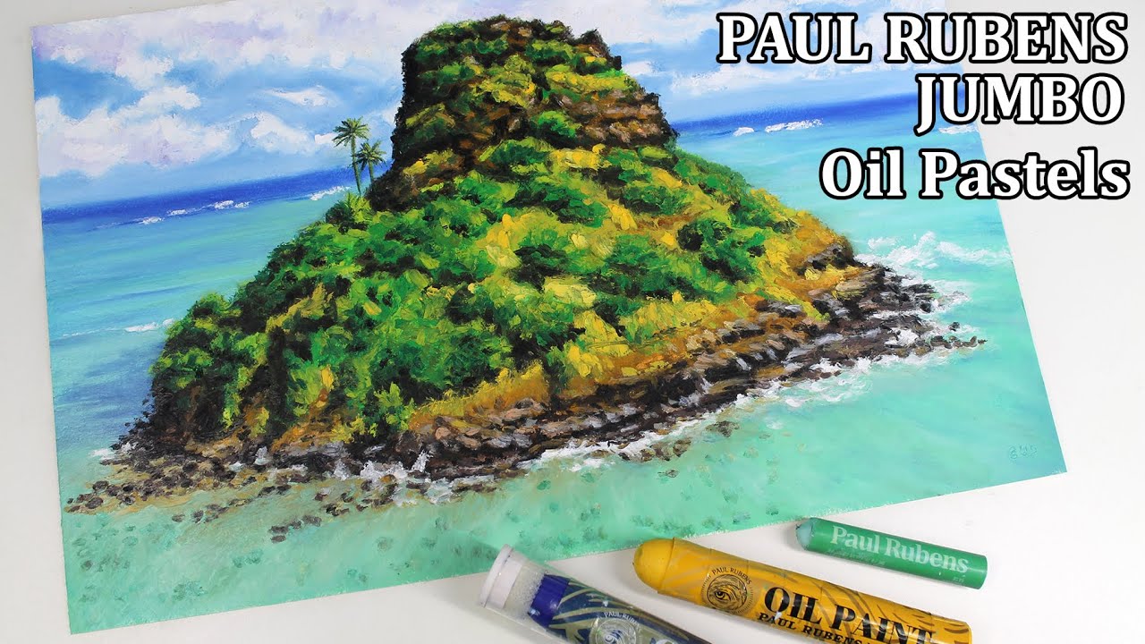 Paul Rubens Extra Large Oil Pastels first impression and demo painting 2