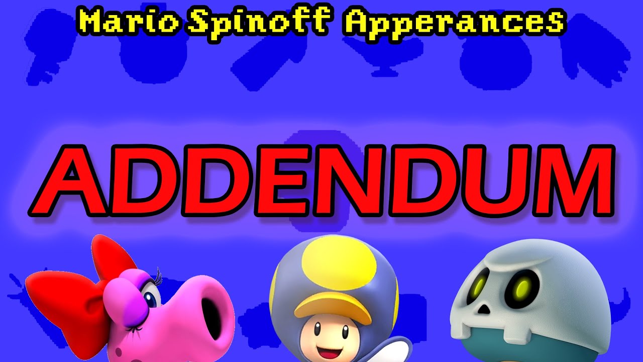 [OLD] Mario Character Spinoff Appearances: ADDENDUM