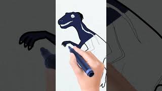 Indoraptor 인도랩터 Kids dinosaurs coloring #공룡색칠 #인도랩터 #Indoraptor #dinosaurs #Shorts