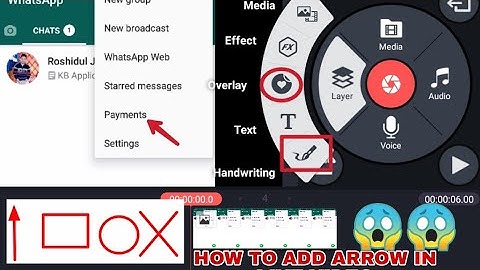 How to add arrow animation on your youtube video in kine master.