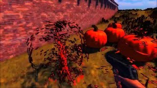 Cartoon and Pumpkins Shattering in Leadwerks
