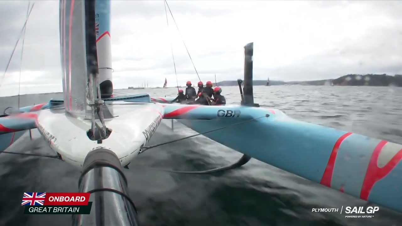 SailGP Race 5 Incident SailBP Great Britain YouTube