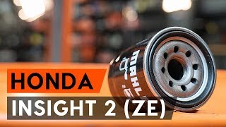 Playlist dei tutorial per HONDA INSIGHT - riparare l'auto con le proprie mani