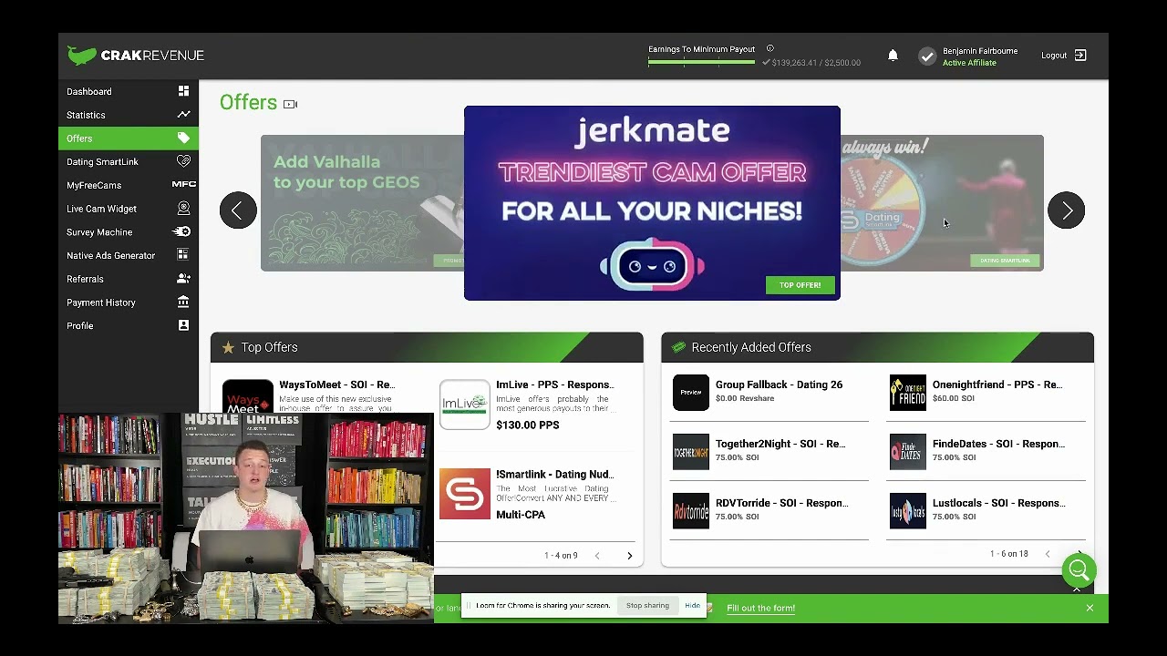 $139K In 1 Month Adult Marketing Crakrevenue