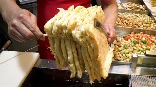 Career 37 years! Amazing Fish Cake Master, Handmade sausage Fish cake bar, Korean street food