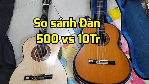 So sánh đàn guitar 1tr vs 10 tr năm 2024