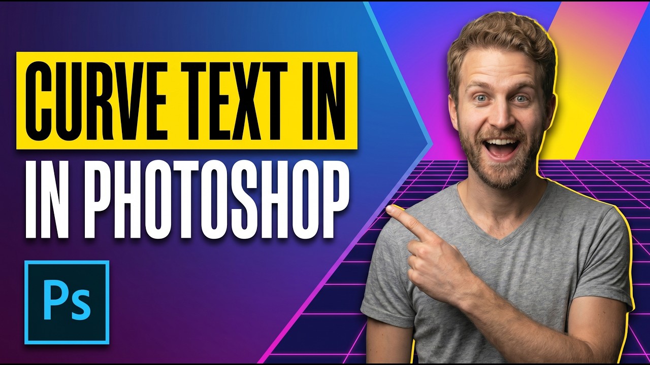 How To Curve Text In Photoshop (Easy Guide) - YouTube