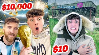 $10 vs $10,000 FOOTBALL MATCH! - Challenge