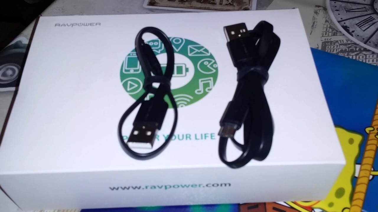 Unboxing power bank ravpower 16750mAh