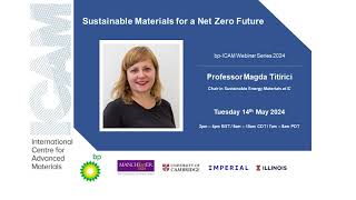 bp-ICAM Webinar: Sustainable Materials for a Net Zero Future