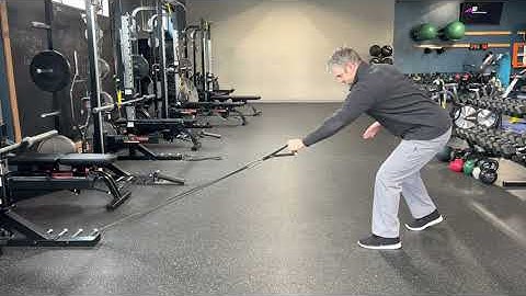 Split Stance Low SA Row with Rotation