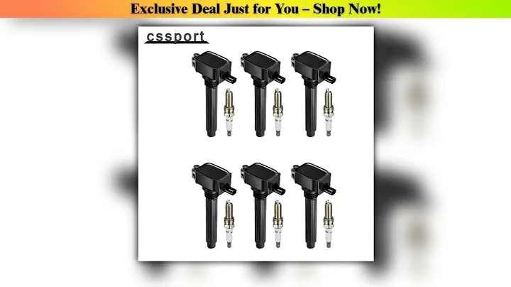 Deal 05149168AI 2505484816 5149168AH 5C1848 0221504032 6 Pack Ignition Coils and Spark Plugs for