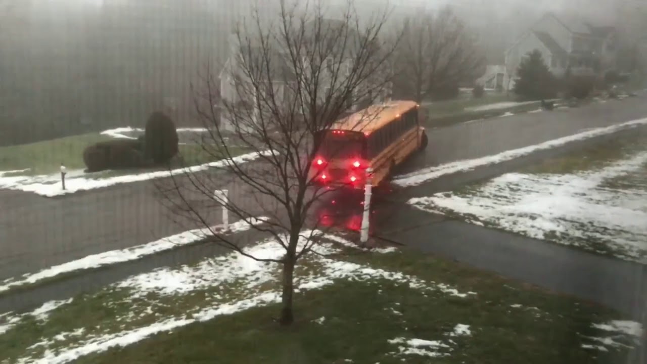 School Bus Full of Children Slides Down Icy Street, Slams Into Car ...