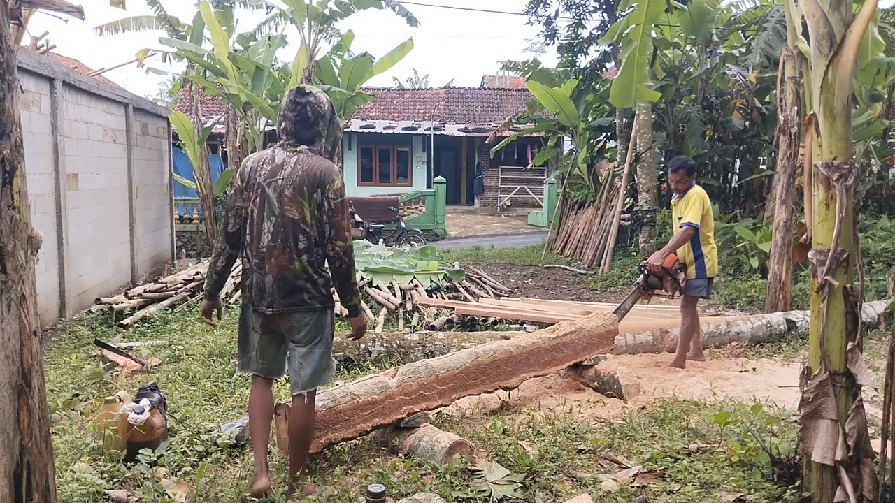 Potongan no2 belah jadi tatakan usuk 4.5 x9 cm di kalisat mandiraja